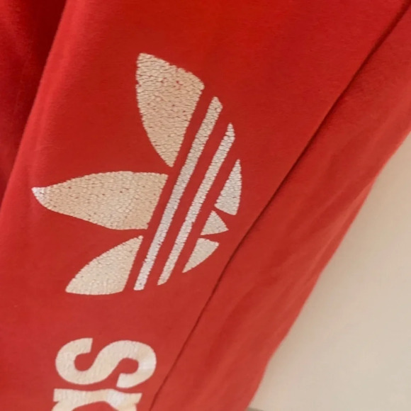 Vintage Adidas 3 Stripes Red Sweatpants 2XL - Picture 11 of 14